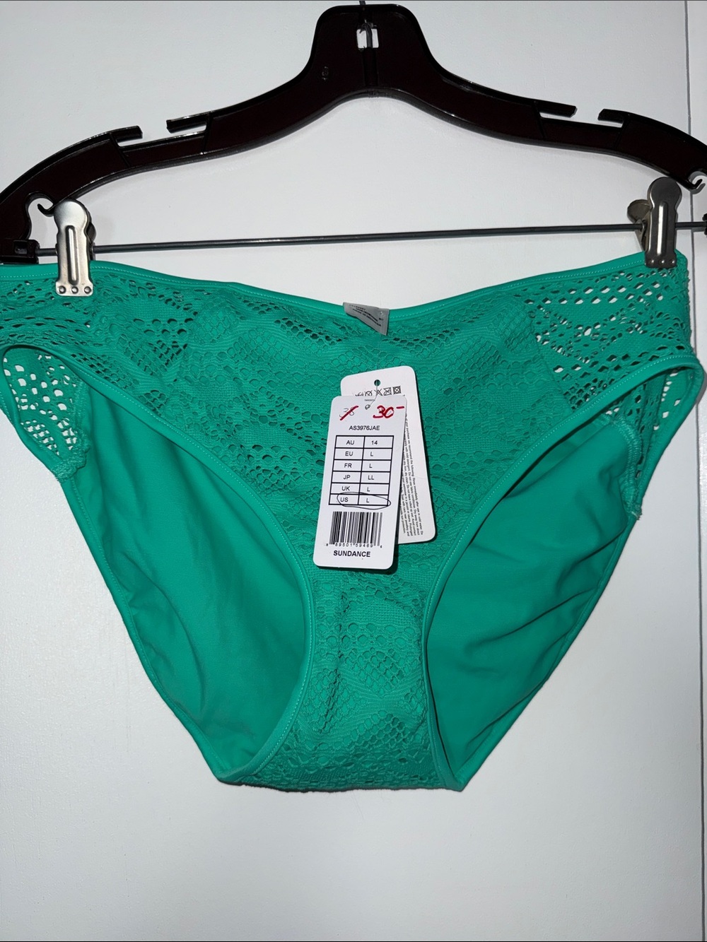 Freya Teal Crochet Bikini bottoms